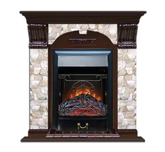 Каминокомплект Glenrich АРОЧНЫЙ АРБАТ угл. дуб 46 c топкой MAJESTIC BR
