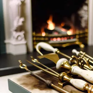 Каминокомплект Слоновая Кость и Патина – идеальный Выбор