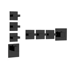 Смеситель для душа Gessi Rettangolo Wellness Black XL (43216/299)