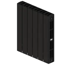 Радиатор биметаллический RIFAR SUPReMO Ventil 500 Антрацит 06 секц. нижн. лев.