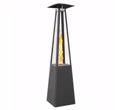 Нагреватель газовый Kratki UMBRELLA (G31/37), черный, с газовым оборудованием