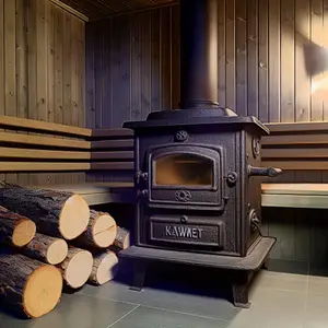 Чугунная печь Kawmet P9 патина 8 кВт для бани