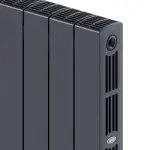 Радиатор биметаллический RIFAR SUPReMO Ventil 500 Титан 08 секц. нижн. прав. – вид 4