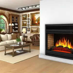 Каминокомплект Royal Flame Bradford - Темный дуб с очагом Fobos FX M Brass