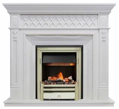 Каминокомплект Dimplex Alexandria - Белый дуб с очагом Cavendish