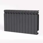 Радиатор биметаллический RIFAR MONOLIT 500 RAL 7012 12 секц. бок. – вид 1