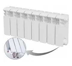 Радиатор биметаллический RIFAR BASE Ventil 200 08 секц. нижн. прав.