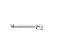 Горизонтальный коаксиальный дымоход De Dietrich DY 882 (PPS), ф80/125 мм