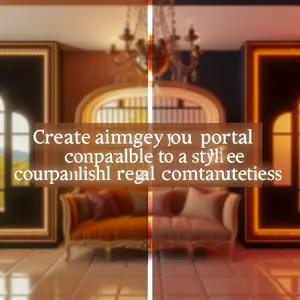 Портал Royal Flame Madrid - Махагон коричневый антик