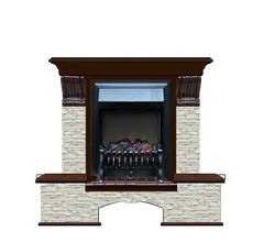 Каминокомплект Glenrich БОСТОН К ГО дуб 46 c топкой FOBOS BL