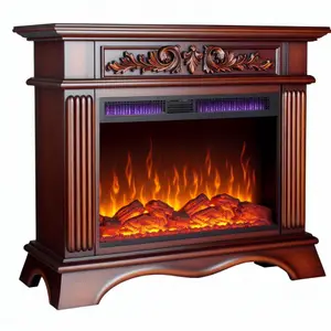 Портал Royal Flame Sofia махагон коричневый антик — стиль и комфорт