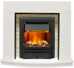 Каминокомплект Dimplex Montana - Белый с очагом Brookline Black