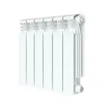 Радиатор алюминиевый RIFAR ALUM Ventil 350 06 секц. нижн. прав. 50 мм – вид 1