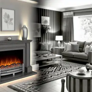Каминокомплект Royal Flame Coventry Graphite Grey с очагом Dioramic 28 LED FX
