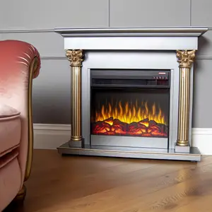 Каминокомплект Royal Flame Derby - Old silver: уют и стиль