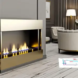 Каминокомплект Royal Flame Derby - Old silver с очагом Majestic FX M Brass