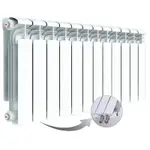 Радиатор алюминиевый RIFAR ALUM Ventil 350 13 секц. нижн. прав. собранный 50 мм – вид 1