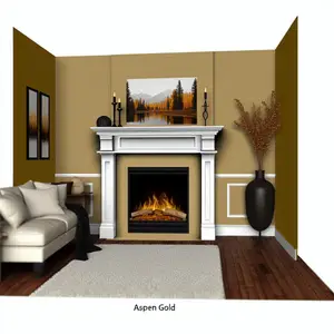 Элегантное решение для вашего интерьера: каминокомплект с очагом Aspen Gold