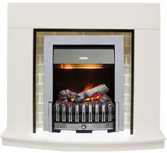 Каминокомплект Dimplex Montana - Белый с очагом Danville Chrome FB2