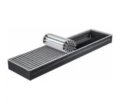 Конвектор КЗТО Бриз 260х80х2500 1то Конц. Прав. (10Ал 18 втулки черные)