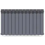 Радиатор биметаллический RIFAR MONOLIT Ventil 500 Титан 14 секц. нижн. прав. – вид 1