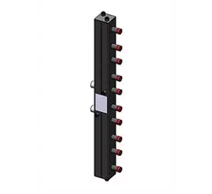 Гидравлический коллектор ZOTA вертикальный, 5 контуров