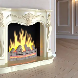 Каминокомплект Royal Flame Luzern Слоновая кость с очагом Majestic FX Brass
