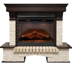Каминокомплект Dimplex Pierre Luxe - Темный дуб / Сланец мелкий с очагом Symphony 26'' DF2608-INT