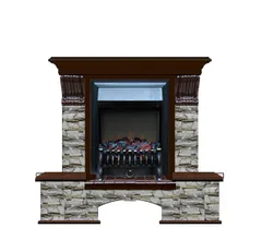 Каминокомплект Glenrich БОСТОН К АЛТАЙ дуб 46 c топкой FOBOS BL