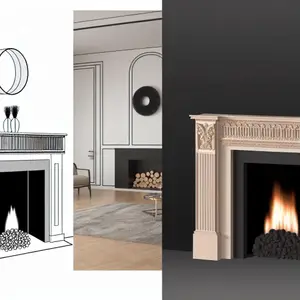 Портал Royal Flame California Серый графит vs Derby