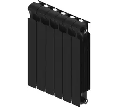 Радиатор биметаллический RIFAR MONOLIT 500 RAL 9005-M 06 секц. бок.