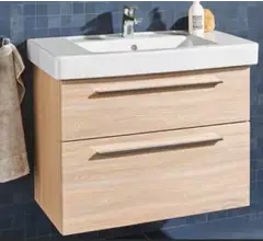 Тумба под раковину Villeroy&Boch Verity Design с раковиной Subway 2.0 вяз импрессо (71758001/B02100PN)