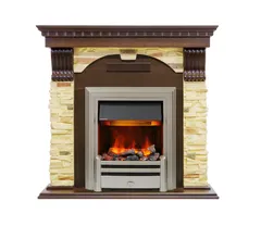 Каминокомплект Dimplex Dublin - Темный дуб / Сланец с очагом Chesford