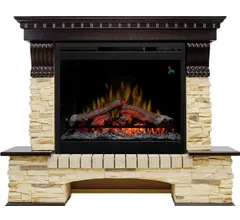 Каминокомплект Dimplex Pierre Luxe - Темный дуб / Сланец (Высота 1000 мм) с очагом Symphony 26'' DF2624L-INT