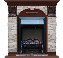 Каминокомплект Glenrich АРОЧНЫЙ МИСХОР кр.дер. c топкой FOBOS BL