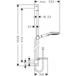Душевой гарнитур Hansgrohe Raindance белый/хром (26621400) – вид 3