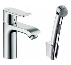 Смеситель для раковины с гигиеническим душем Hansgrohe Metris хром (31285000)