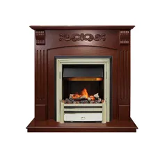 Каминокомплект Dimplex Sorrento угловой - Орех с очагом Cavendish