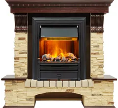 Каминокомплект Dimplex Pierre Luxe - Темный дуб / Сланец (Высота 1005мм) с очагом Brookline Black