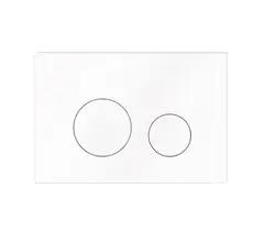 Клавиша смыва Elsen E11 с круглыми кнопками, белый (E11.white)