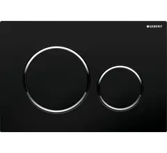 Клавиша смыва Geberit Sigma20 черный/глянцевый хром/черный (115.882.KM.1)