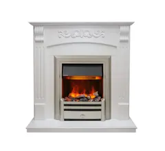 Каминокомплект Dimplex Sorrento угловой - Белый дуб с очагом Chesford