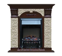 Каминокомплект Glenrich АРОЧНЫЙ ГО угл. дуб 46 c топкой FOBOS BL