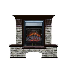 Каминокомплект Glenrich БОСТОН К АЛТАЙ венге c топкой MAJESTIC BL