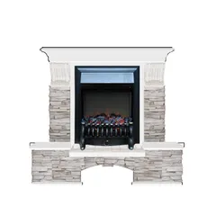 Каминокомплект Glenrich БОСТОН К МИСХОР угл. белый c топкой FOBOS BL