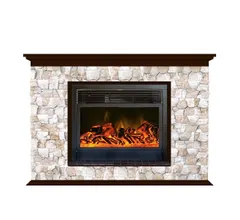 Каминокомплект Glenrich ПАФОС 28 АРБАТ дуб 46 c топкой NEWFLAME