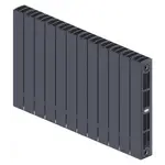 Радиатор биметаллический RIFAR SUPReMO Ventil 350 RAL 7035 14 секц. нижн. прав. – вид 1