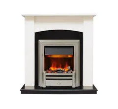 Каминокомплект Dimplex Baltimore - Слоновая кость, черный с очагом Chesford