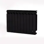 Радиатор биметаллический RIFAR MONOLIT 350 Антрацит 10 секц. бок. – вид 1