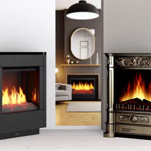 Портал Royal Flame Cube 36 - Серый графит и Lindos